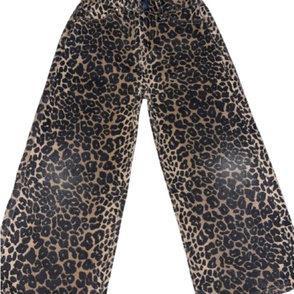 Toddler girl Leopard Print Barrel Jeans